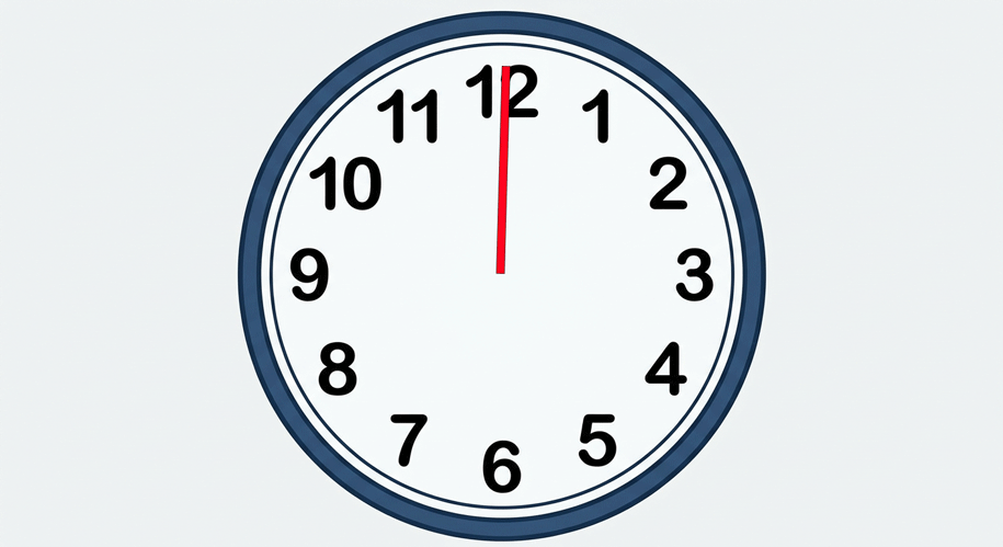 Animated analog clock.